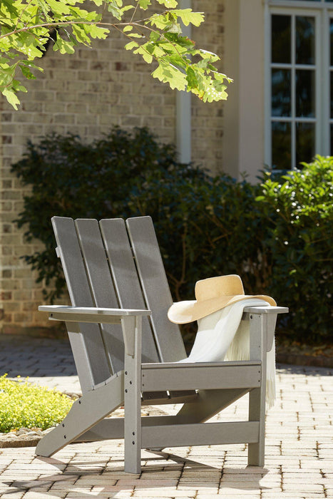 Visola Outdoor Adirondack Chair Set with End Table - Vida Furniture (Laredo,TX)