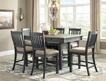 Tyler Creek Counter Height Dining Set - Vida Furniture (Laredo,TX)