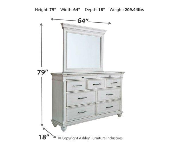 Kanwyn Dresser and Mirror - Vida Furniture (Laredo,TX)