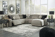 Colleyville Power Reclining Sectional with Chaise - Vida Furniture (Laredo,TX)