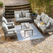 Visola Outdoor Sofa and Loveseat Set - Vida Furniture (Laredo,TX)