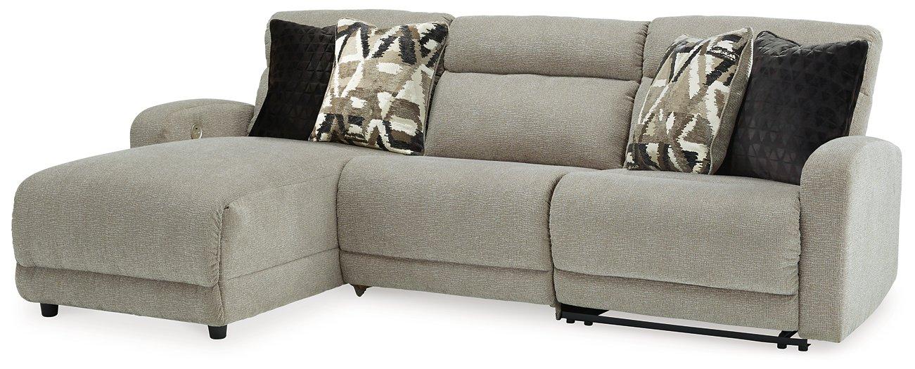 Colleyville Power Reclining Sectional with Chaise - Vida Furniture (Laredo,TX)