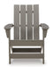 Visola Outdoor Adirondack Chair Set with End Table - Vida Furniture (Laredo,TX)