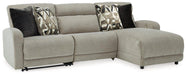 Colleyville Power Reclining Sectional with Chaise - Vida Furniture (Laredo,TX)