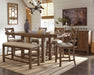 Moriville Counter Height Dining Set - Vida Furniture (Laredo,TX)