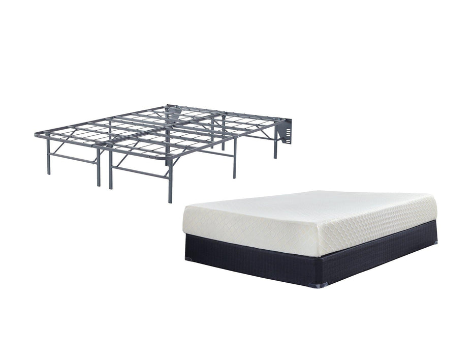 10 Inch Chime Memory Foam Mattress Set - Vida Furniture (Laredo,TX)