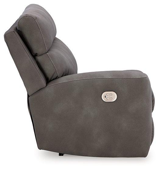 Next-Gen DuraPella Power Reclining Sectional Loveseat with Console - Vida Furniture (Laredo,TX)