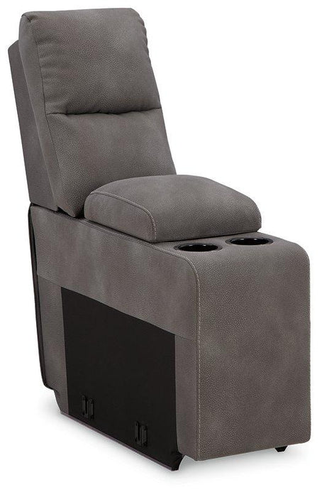 Next-Gen DuraPella Power Reclining Sectional Loveseat with Console - Vida Furniture (Laredo,TX)