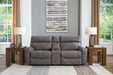 Next-Gen DuraPella Power Reclining Sectional Loveseat with Console - Vida Furniture (Laredo,TX)