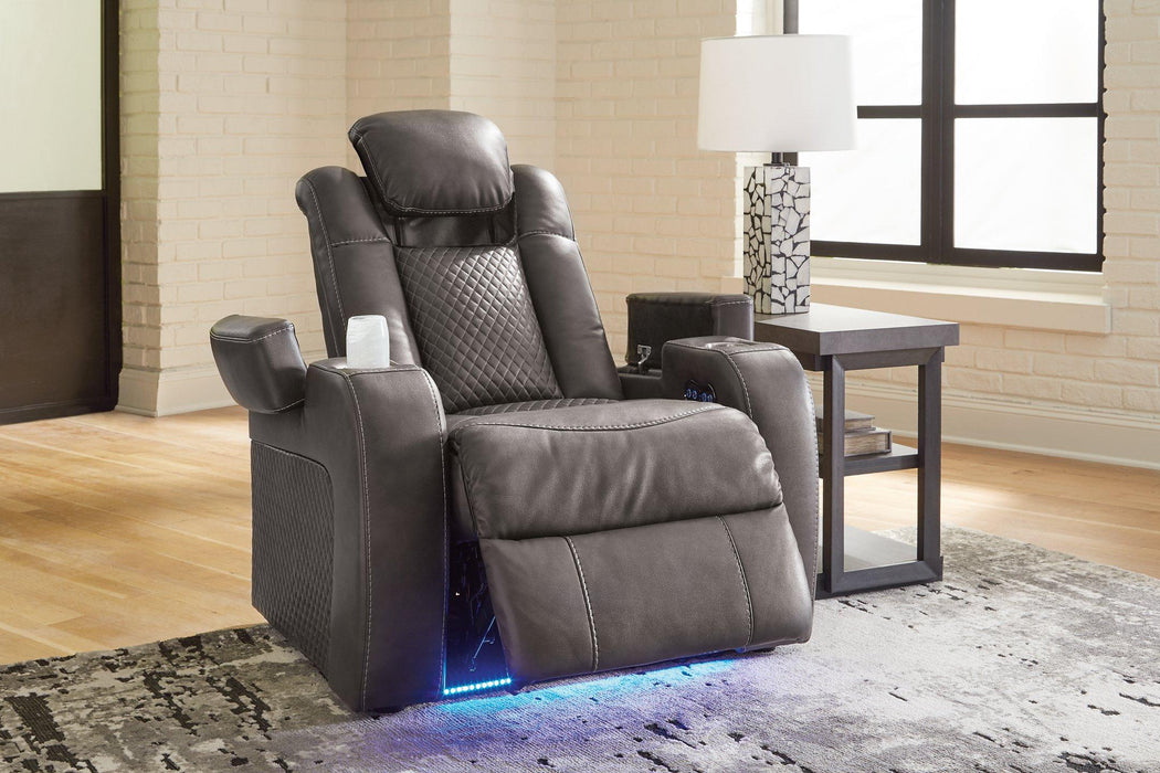 Fyne-Dyme Power Recliner - Vida Furniture (Laredo,TX)