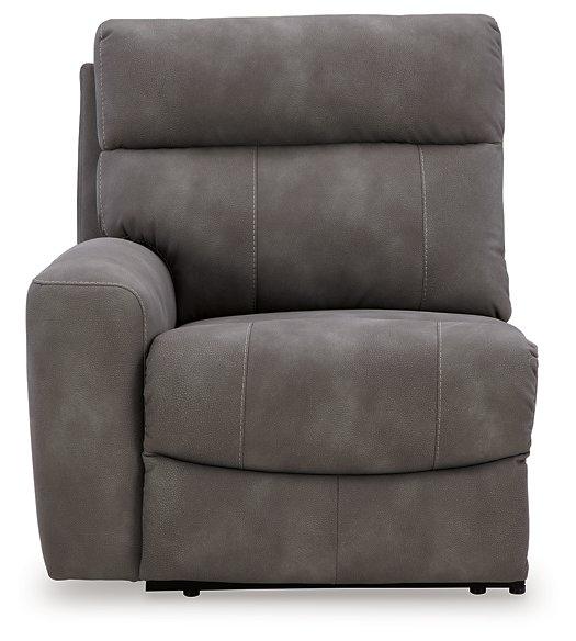 Next-Gen DuraPella Power Reclining Sectional Loveseat with Console - Vida Furniture (Laredo,TX)