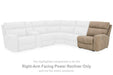 Next-Gen DuraPella Power Reclining Sectional Loveseat with Console - Vida Furniture (Laredo,TX)