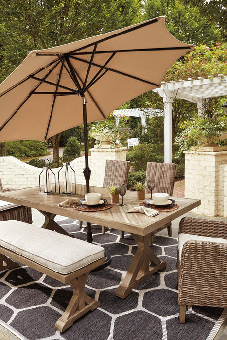 Beachcroft Outdoor Dining Set - Vida Furniture (Laredo,TX)