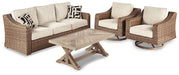 Beachcroft Outdoor Conversation Set - Vida Furniture (Laredo,TX)