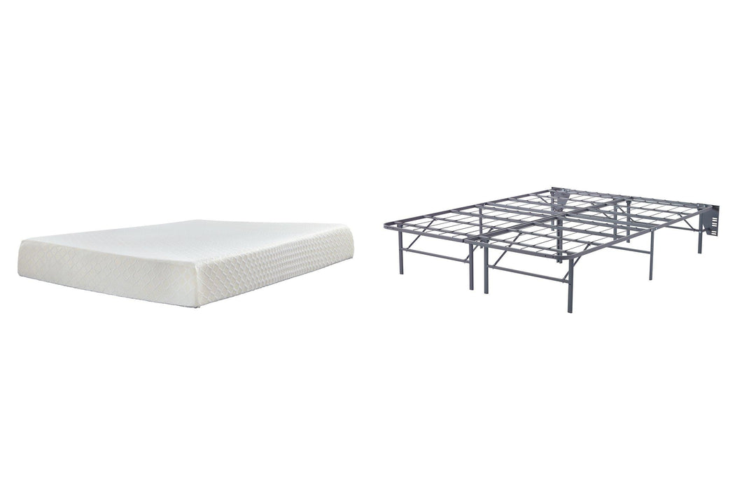 10 Inch Chime Memory Foam Mattress Set - Vida Furniture (Laredo,TX)