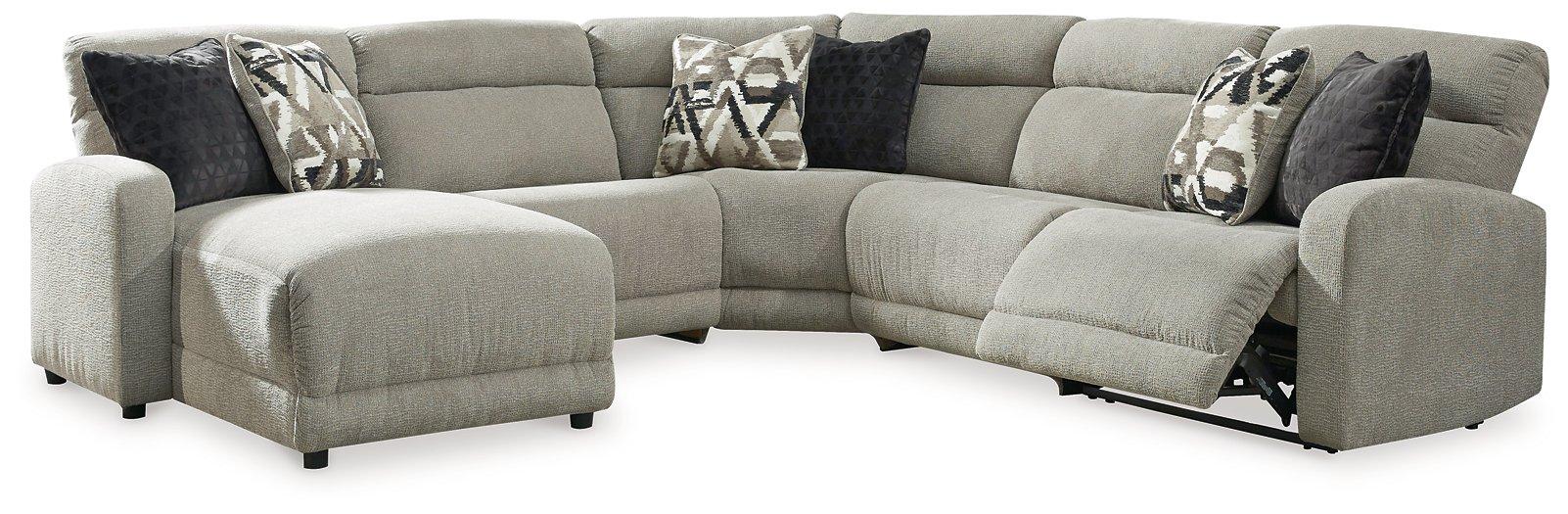 Colleyville Power Reclining Sectional with Chaise - Vida Furniture (Laredo,TX)