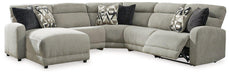 Colleyville Power Reclining Sectional with Chaise - Vida Furniture (Laredo,TX)