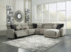 Colleyville Power Reclining Sectional with Chaise - Vida Furniture (Laredo,TX)