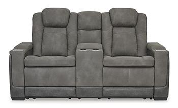 Next-Gen DuraPella Power Reclining Loveseat with Console - Vida Furniture (Laredo,TX)