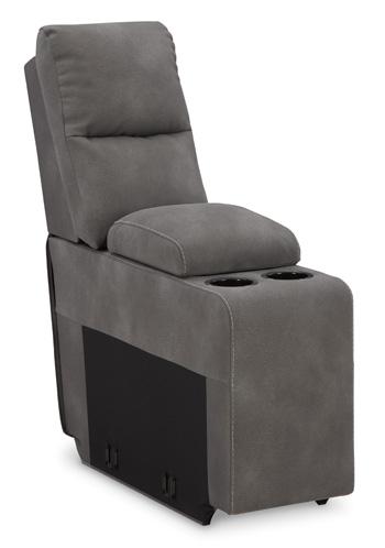 Next-Gen DuraPella Power Reclining Sectional Loveseat with Console - Vida Furniture (Laredo,TX)