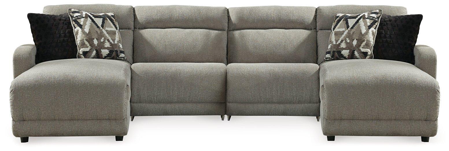 Colleyville Power Reclining Sectional with Chaise - Vida Furniture (Laredo,TX)
