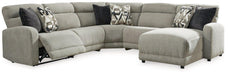 Colleyville Power Reclining Sectional with Chaise - Vida Furniture (Laredo,TX)