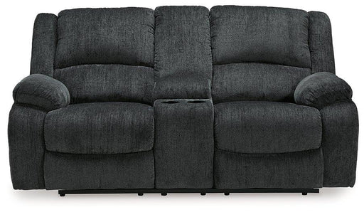 Draycoll Reclining Loveseat with Console - Vida Furniture (Laredo,TX)