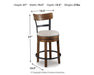 Valebeck Counter Height Bar Stool - Vida Furniture (Laredo,TX)