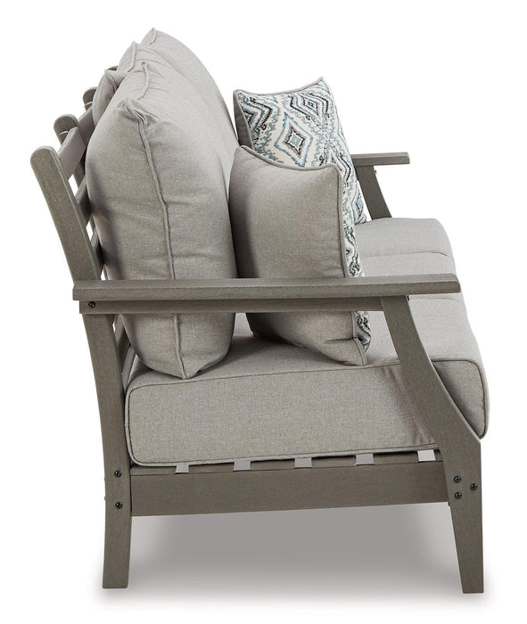 Visola Outdoor Sofa and Loveseat Set - Vida Furniture (Laredo,TX)