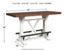 Valebeck Counter Height Dining Table - Vida Furniture (Laredo,TX)