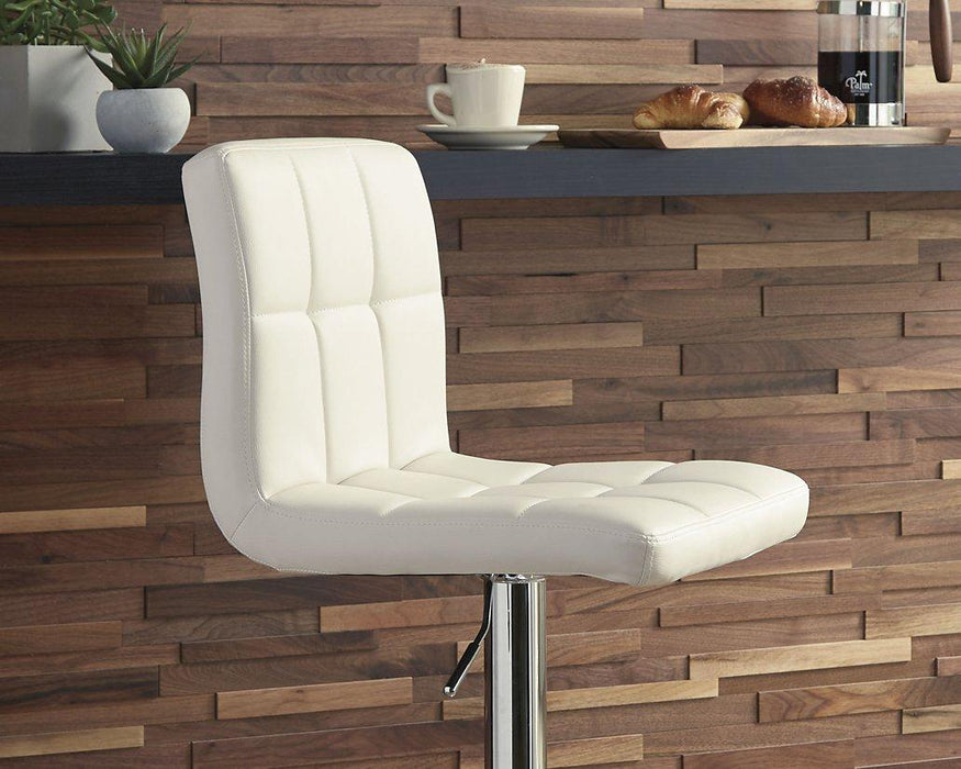 Bellatier Adjustable Height Bar Stool - Vida Furniture (Laredo,TX)