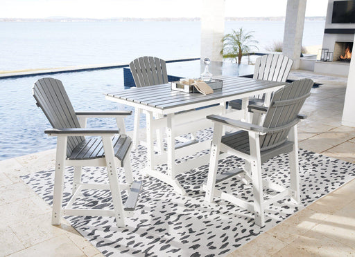 Transville Outdoor Dining Set - Vida Furniture (Laredo,TX)