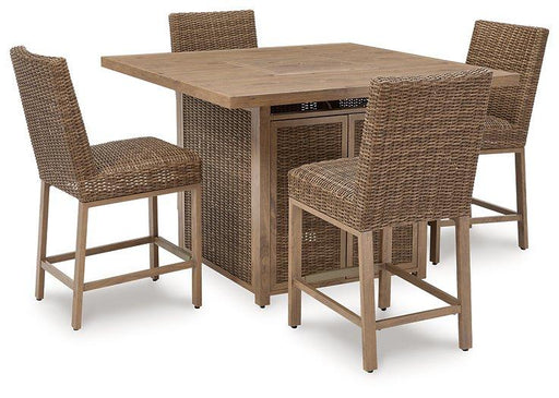 Walton Bridge Outdoor Bar Set - Vida Furniture (Laredo,TX)