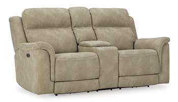 Next-Gen DuraPella Power Reclining Loveseat with Console - Vida Furniture (Laredo,TX)