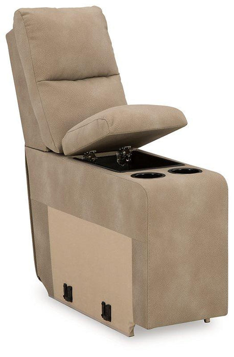 Next-Gen DuraPella Power Reclining Sectional Loveseat with Console - Vida Furniture (Laredo,TX)