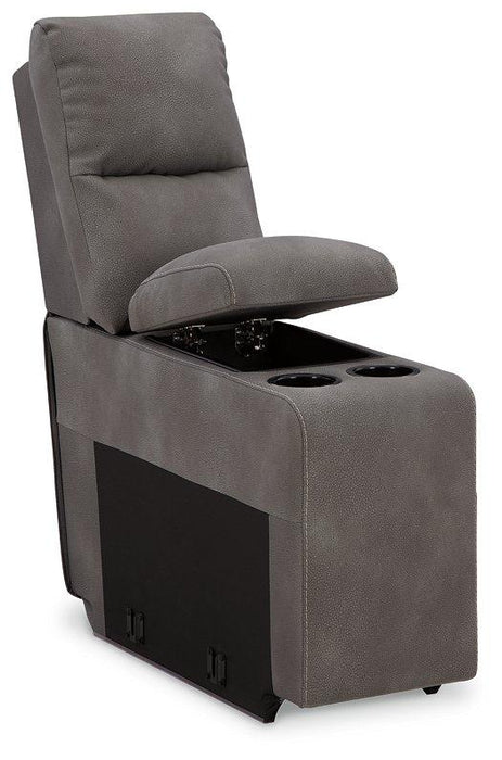 Next-Gen DuraPella Power Reclining Sectional Loveseat with Console - Vida Furniture (Laredo,TX)