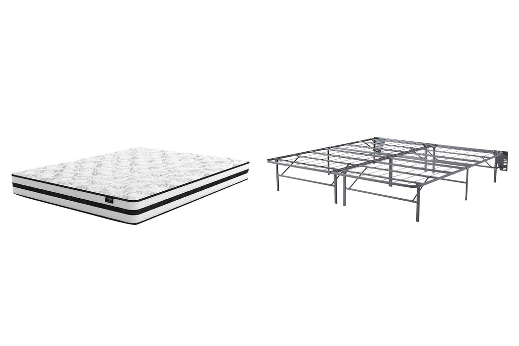 8 Inch Chime Innerspring Mattress Set - Vida Furniture (Laredo,TX)