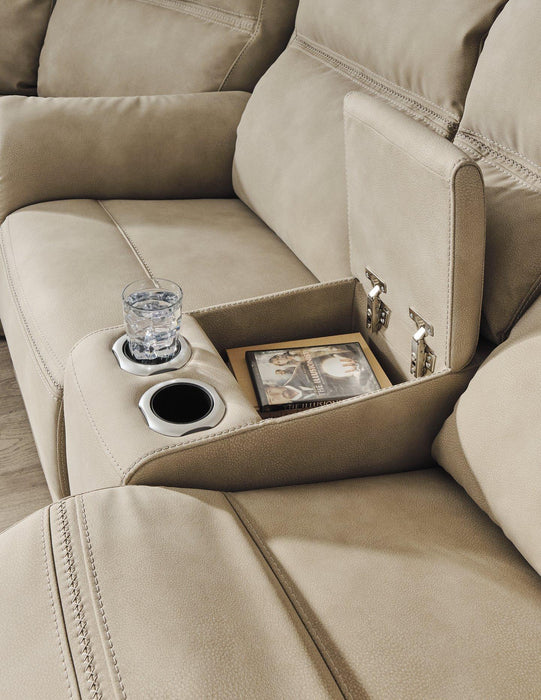 Next-Gen DuraPella Power Reclining Loveseat with Console - Vida Furniture (Laredo,TX)
