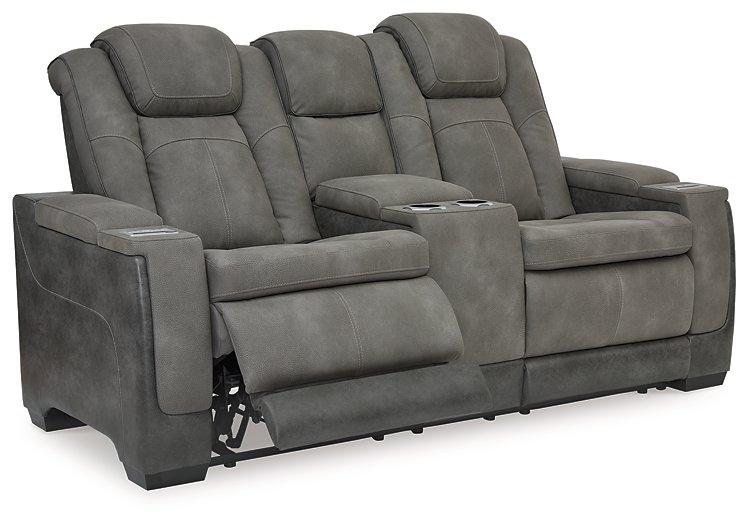 Next-Gen DuraPella Power Reclining Loveseat with Console - Vida Furniture (Laredo,TX)