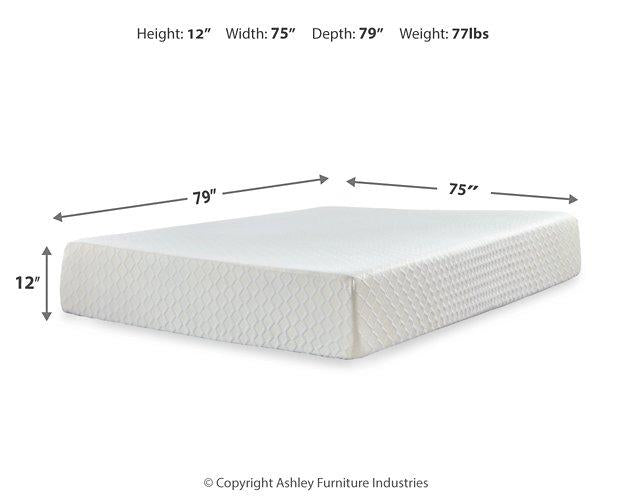 Chime 12 Inch Memory Foam Mattress in a Box - Vida Furniture (Laredo,TX)