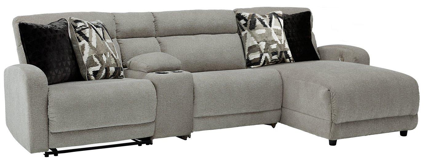 Colleyville Power Reclining Sectional with Chaise - Vida Furniture (Laredo,TX)