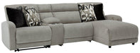 Colleyville Power Reclining Sectional with Chaise - Vida Furniture (Laredo,TX)