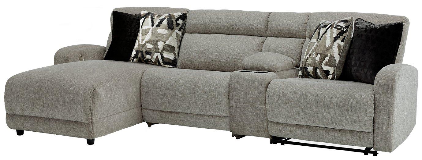 Colleyville Power Reclining Sectional with Chaise - Vida Furniture (Laredo,TX)