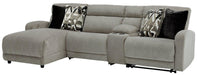 Colleyville Power Reclining Sectional with Chaise - Vida Furniture (Laredo,TX)