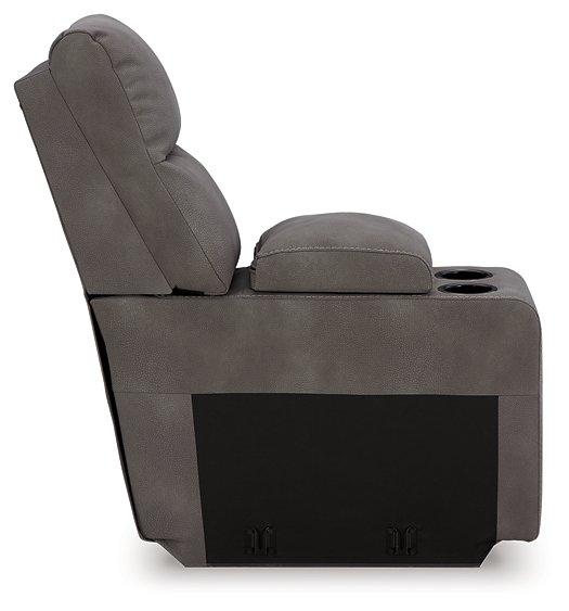 Next-Gen DuraPella Power Reclining Sectional Loveseat with Console - Vida Furniture (Laredo,TX)