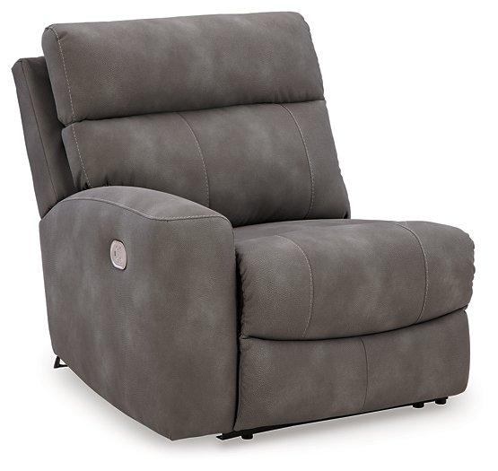 Next-Gen DuraPella Power Reclining Sectional Loveseat with Console - Vida Furniture (Laredo,TX)