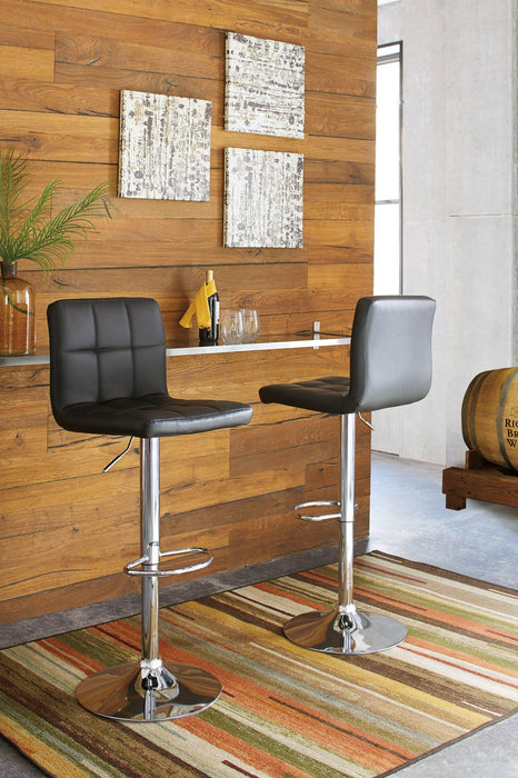 Bellatier Adjustable Height Bar Stool - Vida Furniture (Laredo,TX)