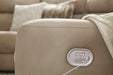 Next-Gen DuraPella Power Reclining Sectional Loveseat with Console - Vida Furniture (Laredo,TX)
