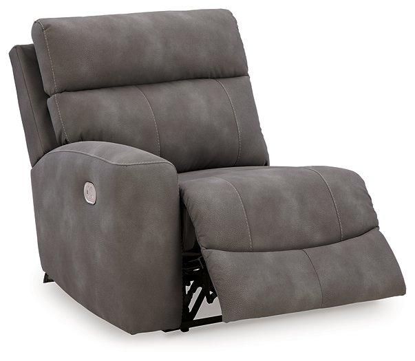 Next-Gen DuraPella Power Reclining Sectional Loveseat with Console - Vida Furniture (Laredo,TX)