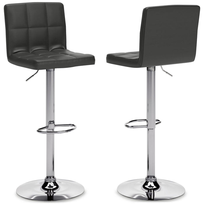 Bellatier Adjustable Height Bar Stool - Vida Furniture (Laredo,TX)